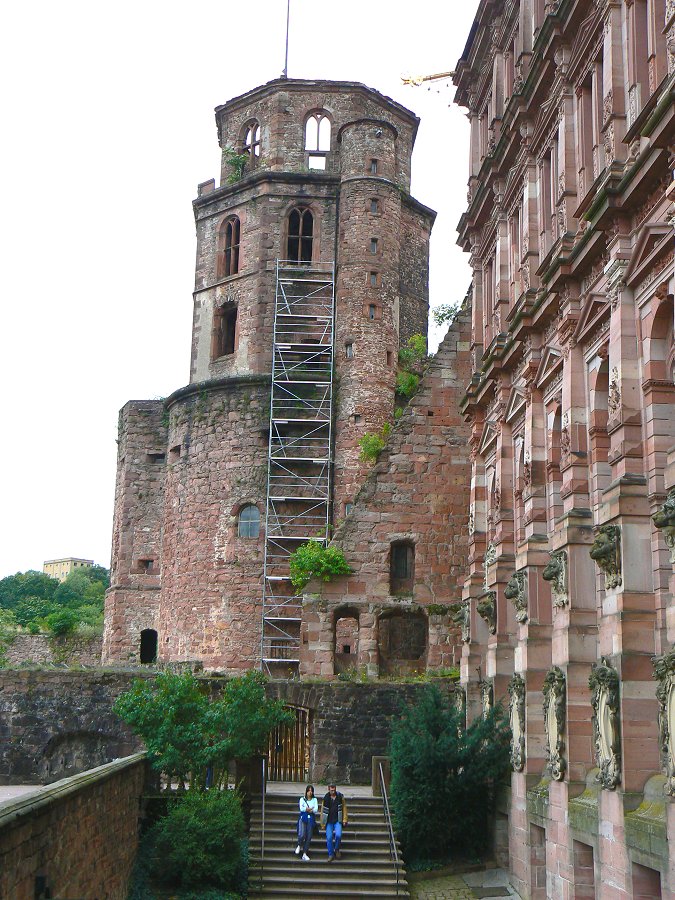 Der Glockenturm des Heidelberger Schlosses