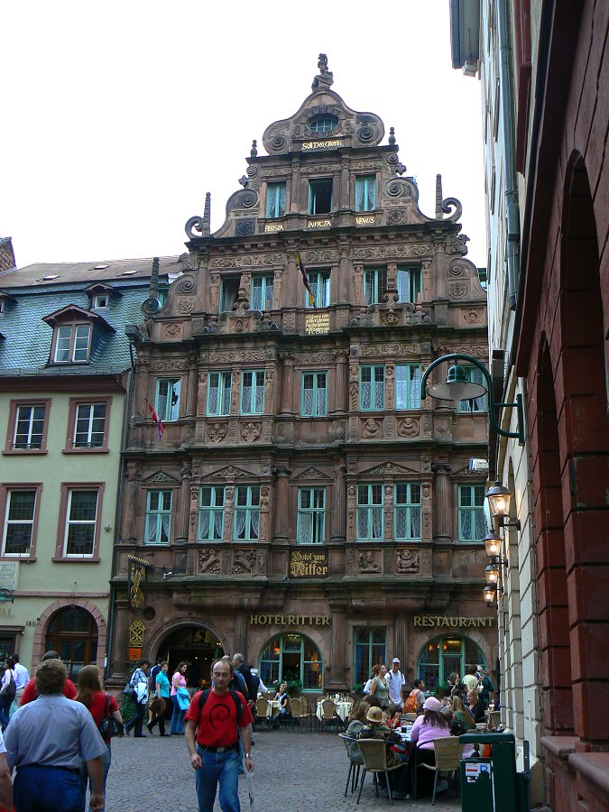 Das Hotel "Zum Ritter" in Heidelberg
