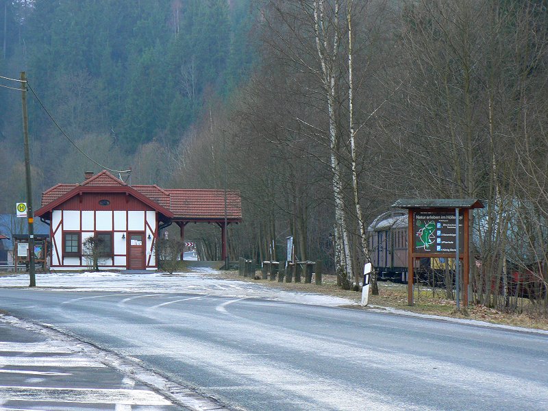 Der ehemalige Bahnhof Blechschmidtenhammer