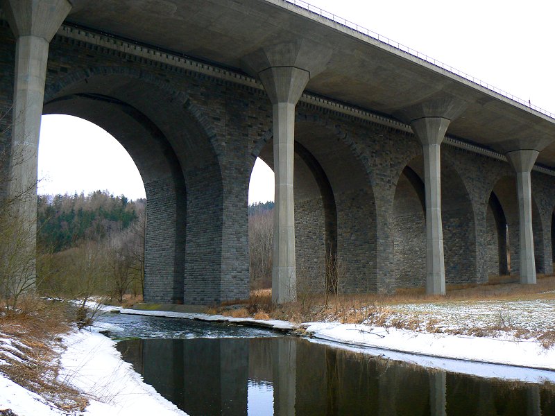 Die Saalebrücke bei Rudolphstein