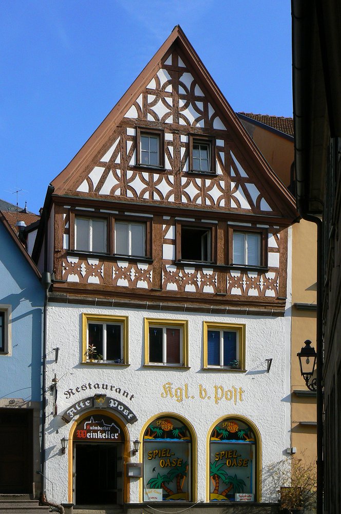 Fachwerkhaus in der Historischen Altstadt von Kulmbach