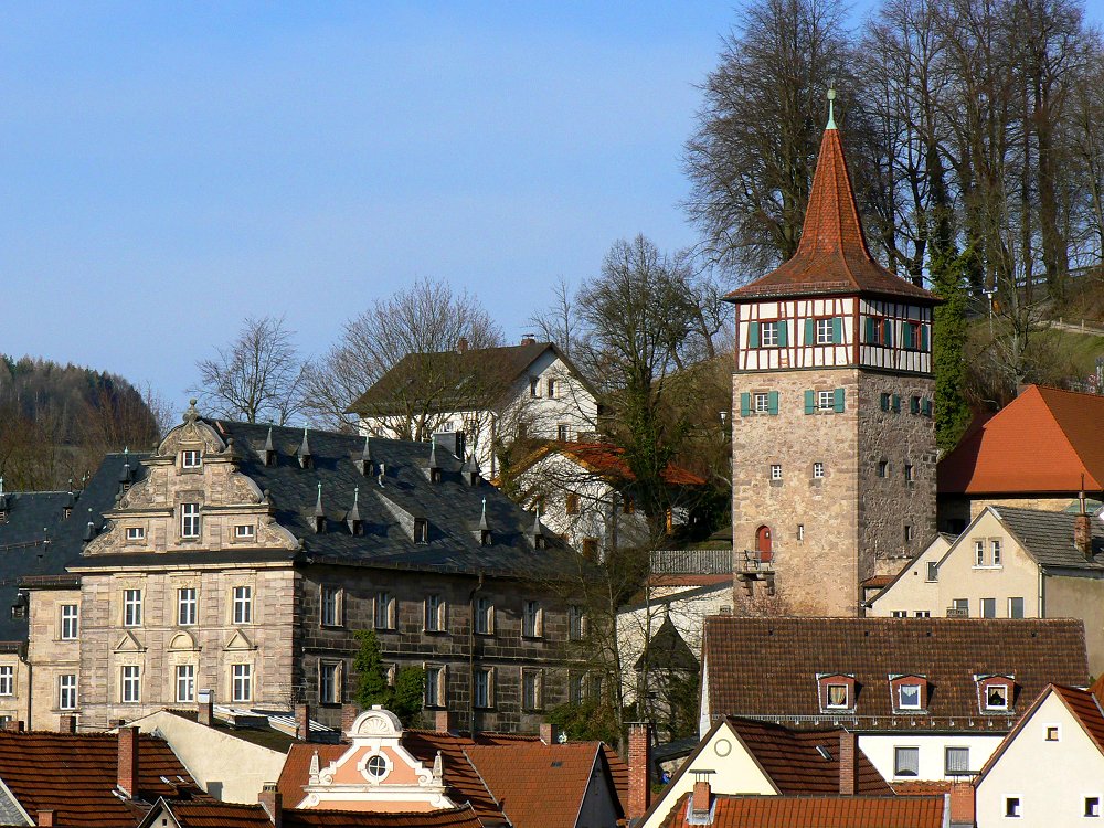 Langheimer Amtshof und Roter Turm in Kulmbach