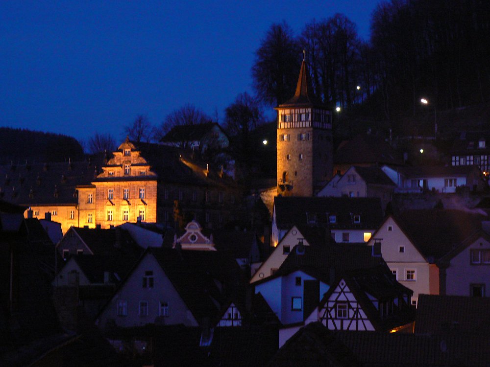 Historische Altstadt bei Nacht