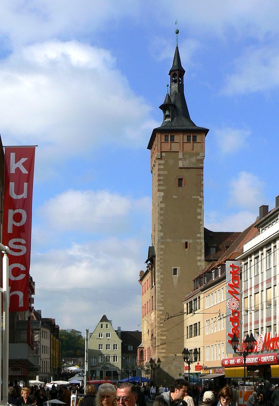Historischen Rathaus mit Grafeneckart in Würzburg