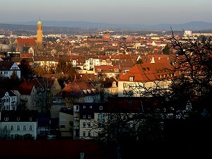 Aussicht über Bamberg vom Michelsberg