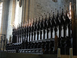 Bamberger Dom: Gotisches Chorgestühl, geschaffen von den Gebrüdern Parler