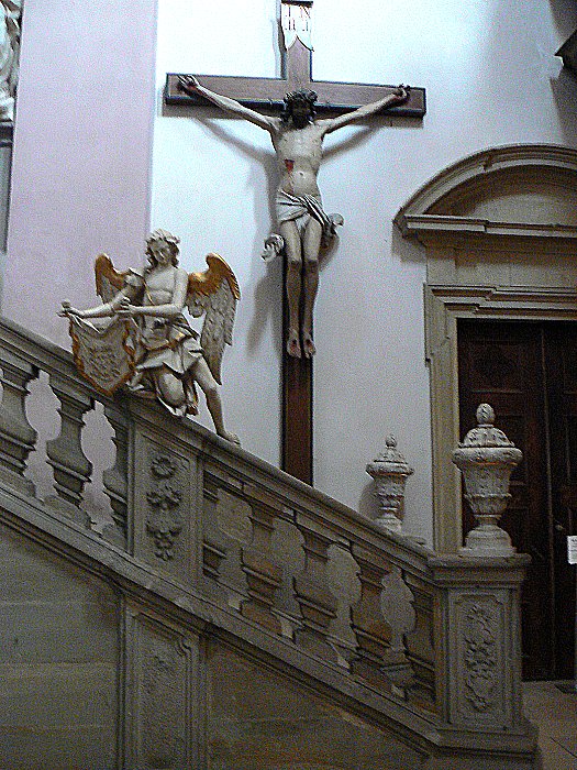 Barockengel in der Klosterkirche St. Michael in Bamberg