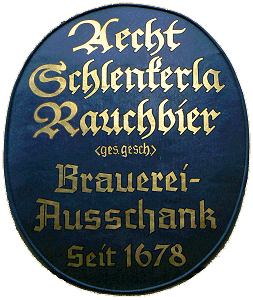 Rauchbier im Wirtshaus Schlenkerla in Bamberg