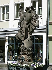 Bayreuth - Brunnen in der Fußgängerzone