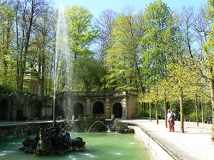 Eremitage, Wasserspiele an der Unteren Grotte