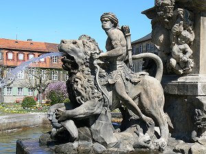 Bayreuth - Neues Schloss, Markgrafenbrunnen