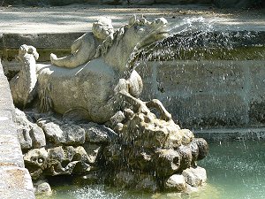 Bayreuth - Eremitage, Wasserspiele, Springbrunnen