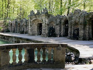 Eremitage, Wasserspiele an der Unteren Grotte