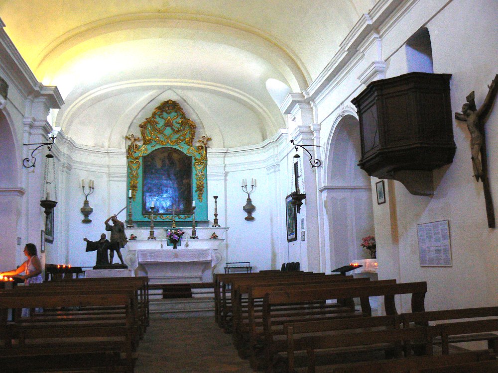 Kirche Saint Hospice an der Cote d'Azur