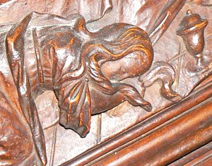 Maria Magdalena trocknet Jesu Füße mit ihrem Haar