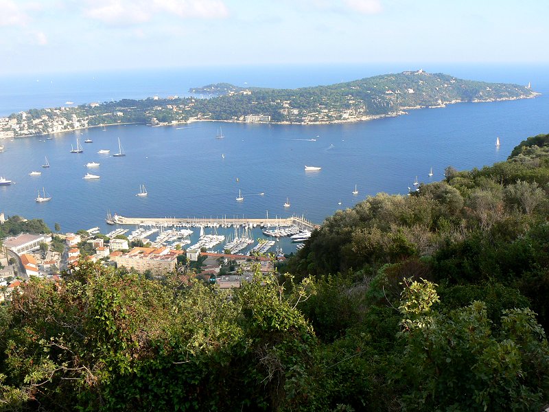 Aussicht vom Mont Alban auf Cap Ferrat