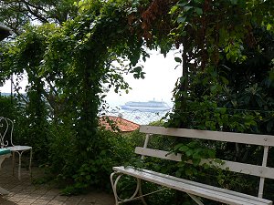 Auf der Terrasse unseres Ferienhauses