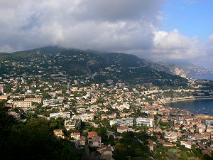 Villefranche vom Fort Mont Alban gesehen