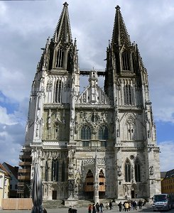 Der Dom von Regensburg an der Donau