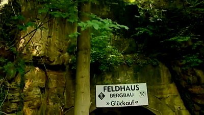 Bunkerbau im Bergwerk Feldhaus bei Hersbruck nahe Nürnberg
