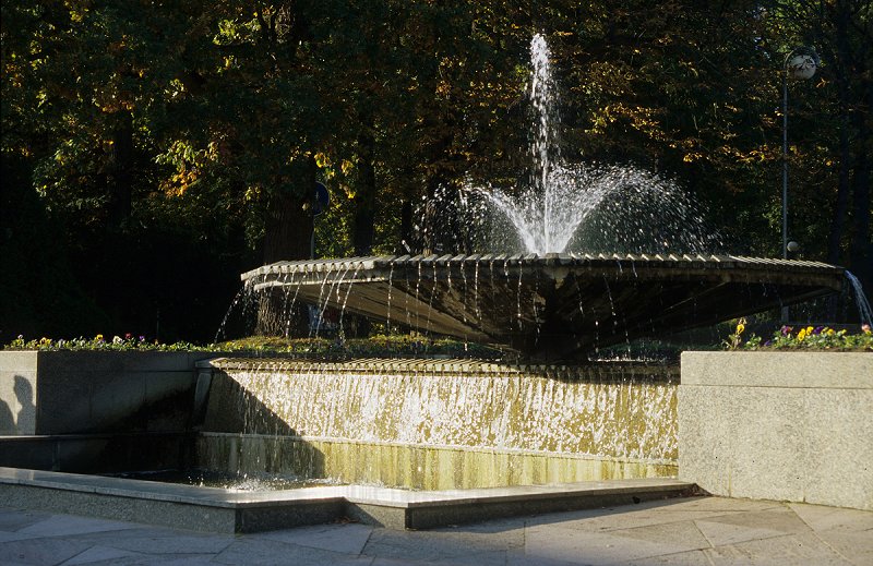 Franzensbad - Springbrunnen im Kurpark