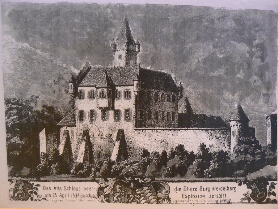 Alte Burg (auch Altes Schloss oder Obere Burg) in Heidelberg
