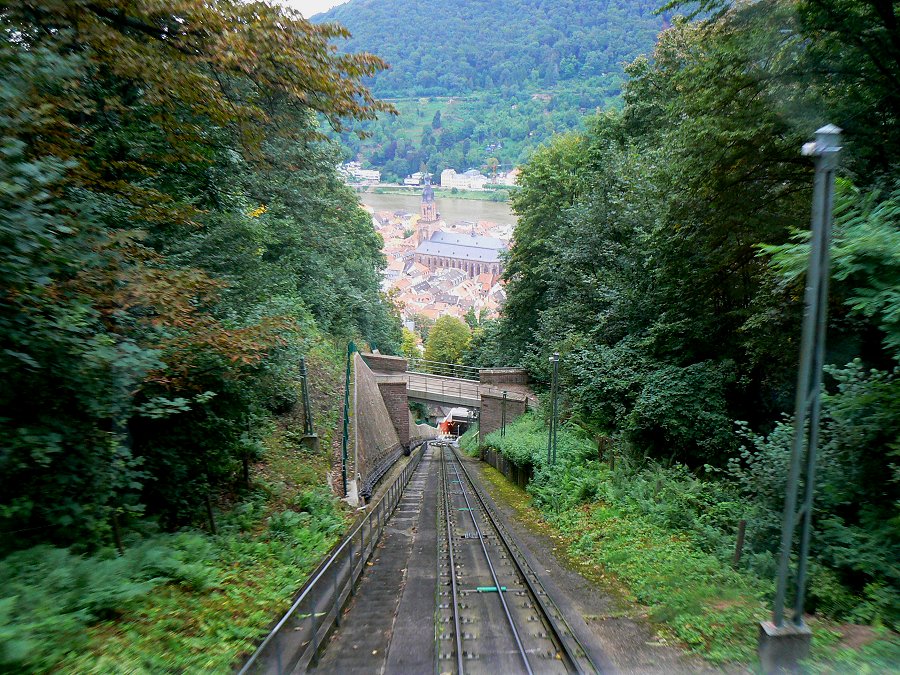 Bergbahn zur Molkenkur in Heidelberg