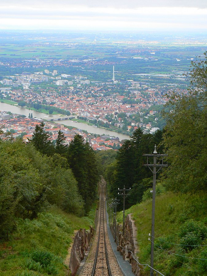 Heidelberger Bergbahn zum Gipfel des Königstuhls