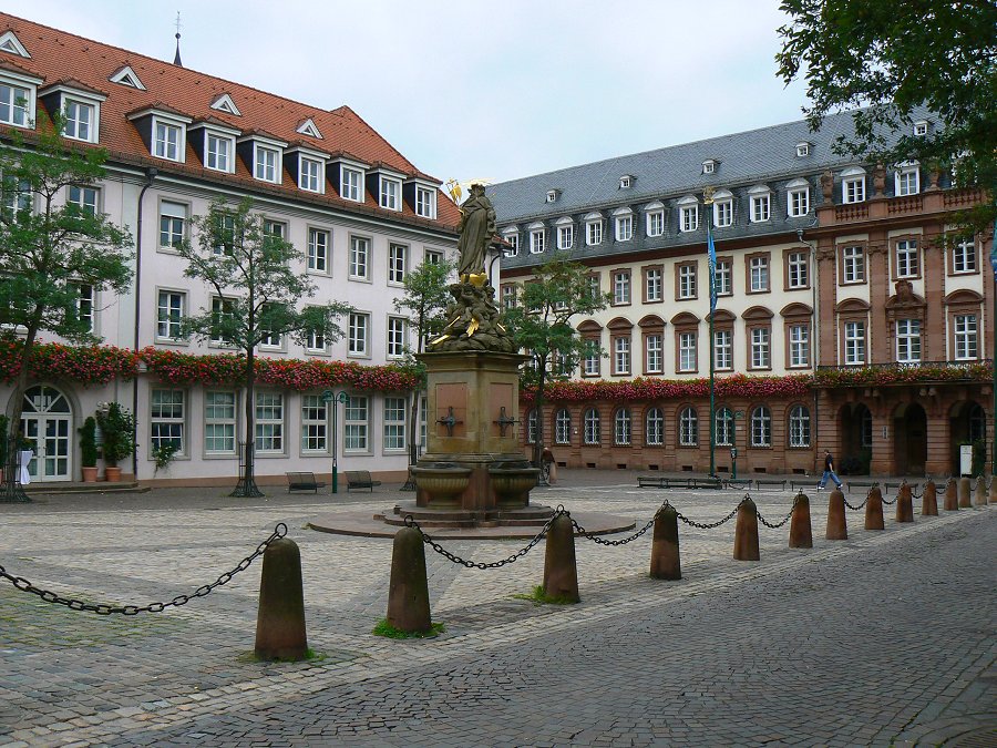 Der Kornmarkt in Heidelberg