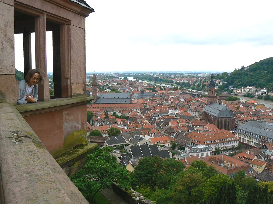 Aussicht vom Heidelberger Schloss