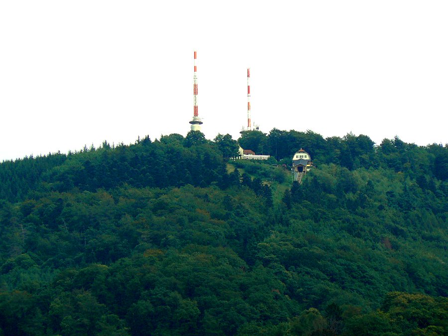 Gipfel des Königstuhls bei Heidelberg im Kleinen Odenwald