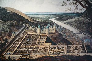 Schlossgarten, gemalt von Jacques Fouquières
