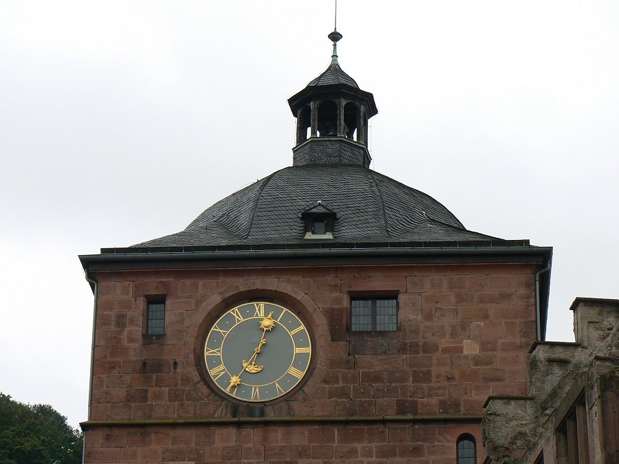 Uhrenturm des Heidelberger Schlosses