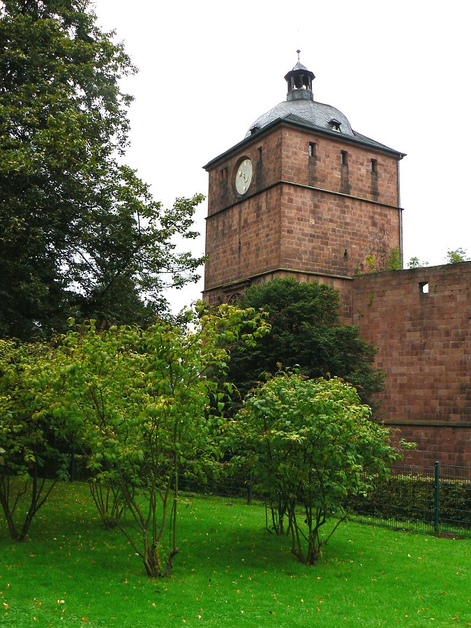 Torturm (Uhrenturm) des Heidelberger Schlosses