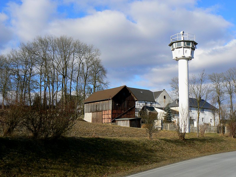 Grenz-Beobachtungsturm im Geteilten Dorf Mödlareuth