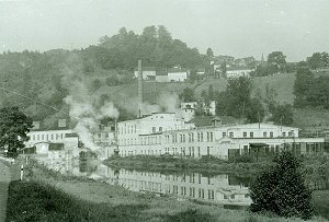 Papierfabrik in Blankenberg 1973