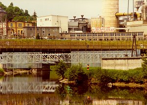 Blankenstein: Flusssperre an der Saale im Jahr 1984