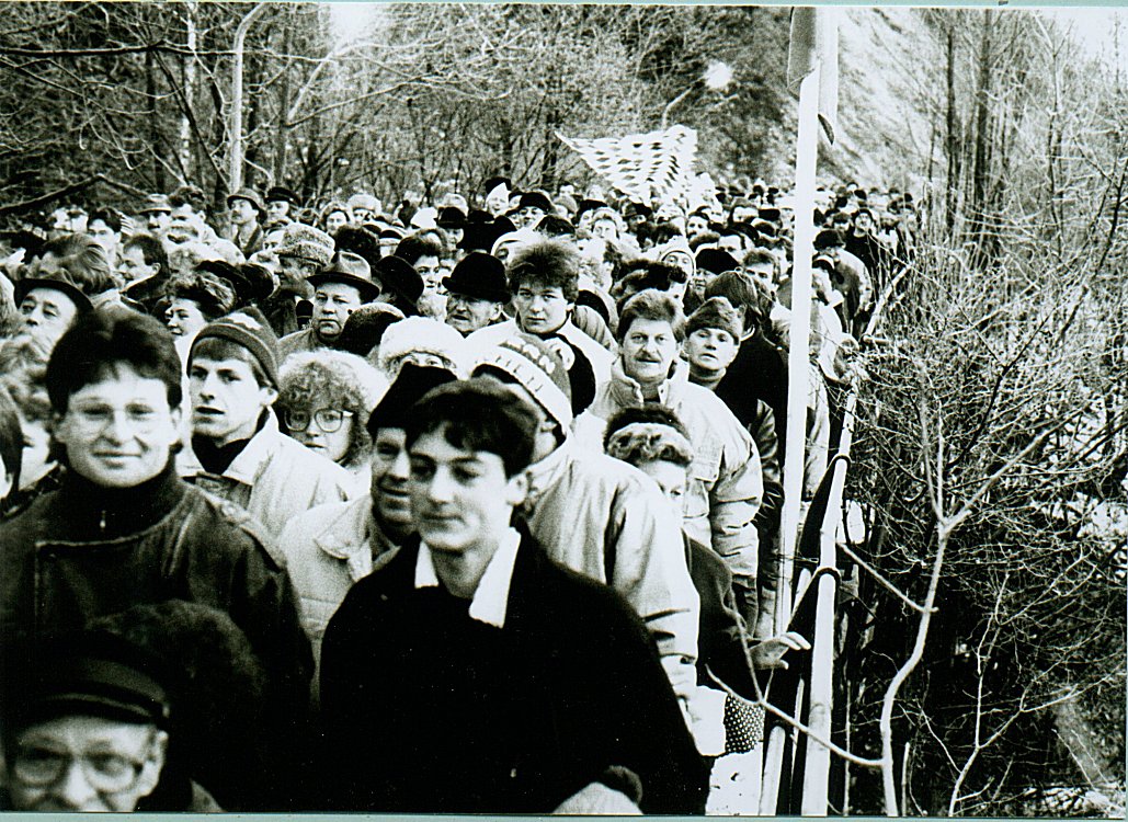 Grenzöffnung Blechschmidtenhammer - Blankenstein am 2. Dezember 1989