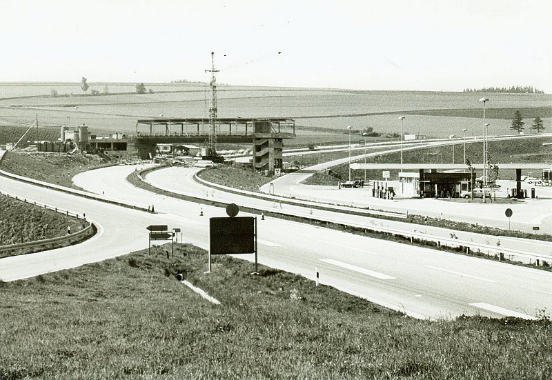 Das Brückenrasthaus Frankenwald in Rudolphstein 1968