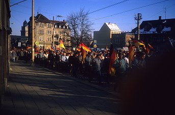 Demonstration für mehr Demokratie in Plauen