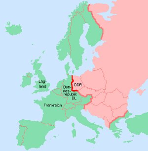Eiserner Vorhang quer durch Europa