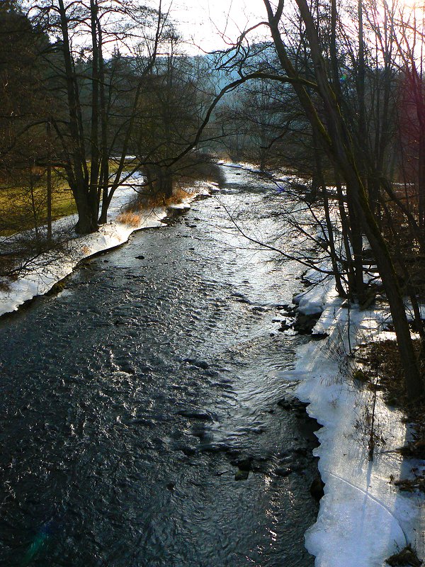Der Fluss Selbitz bei Blechschmidtenhammer