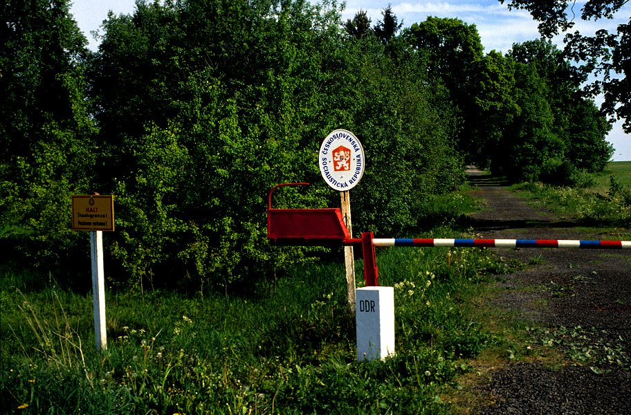 Grenze zwischen DDR und Tschechoslowakei (CSSR)