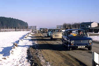 Geöffnete Grenze bei Ullitz Ende 1989