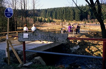 Grenzübergang für Fußgänger bei der Krötenmühle