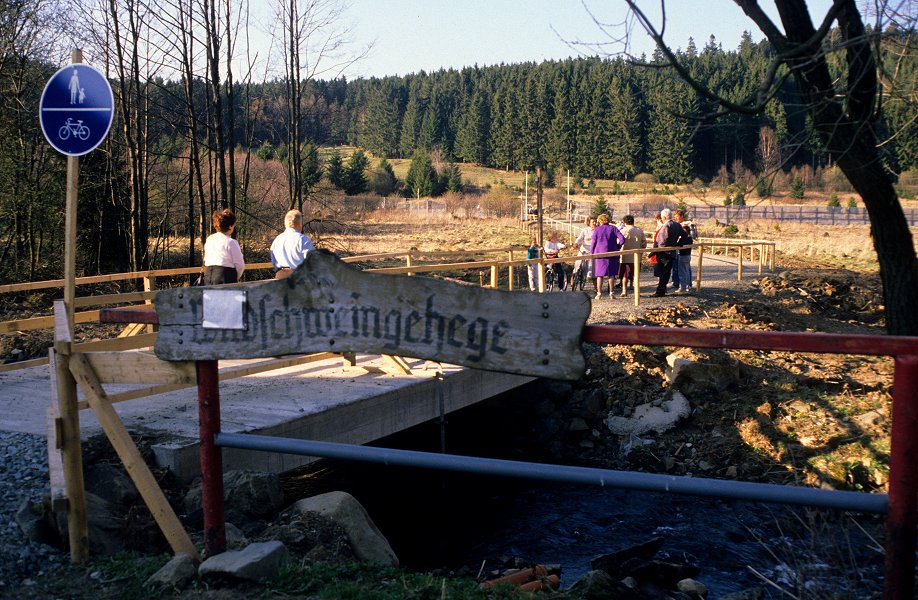 Fußgängerbrücke bei der Krötenmühle bei Bad Steben