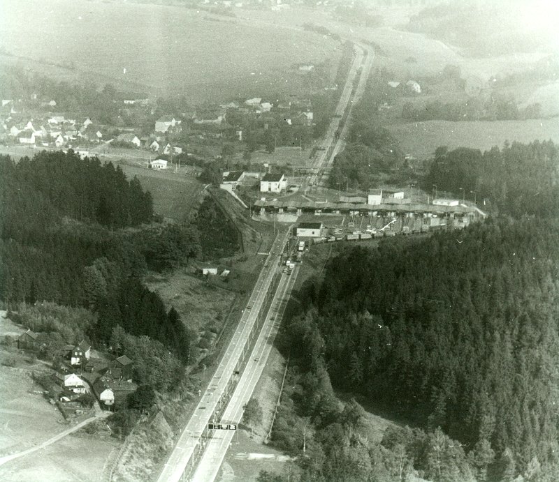 Autobahn-Grenzübergangs Rudolphstein 1980