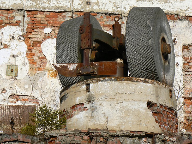 Mahlwerk der ehemaligen Papierfabrik in Blankenberg