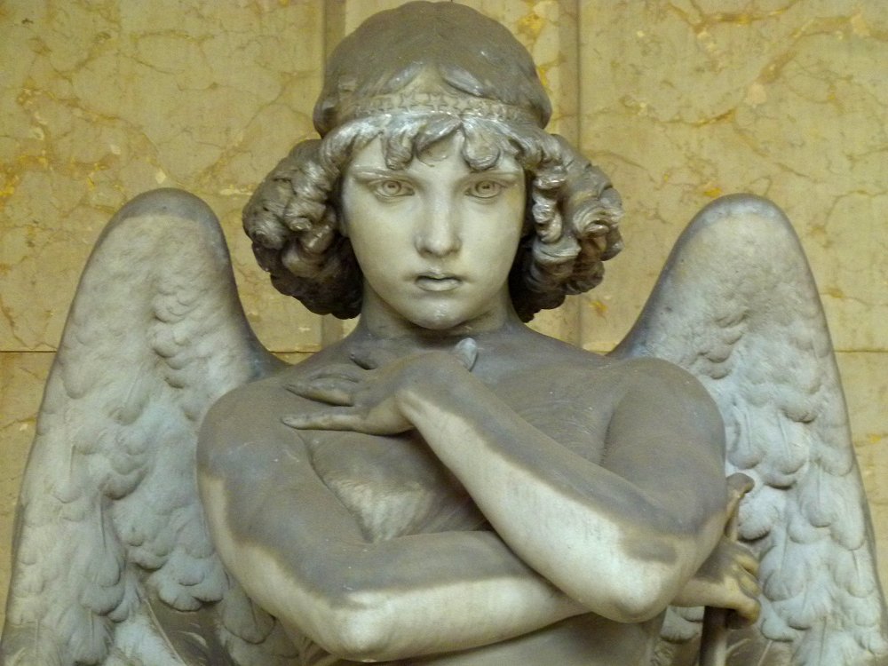 Engel auf dem Monumentalfriedhof in Genua