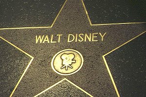 Stern von Walt Disney in Hollywood